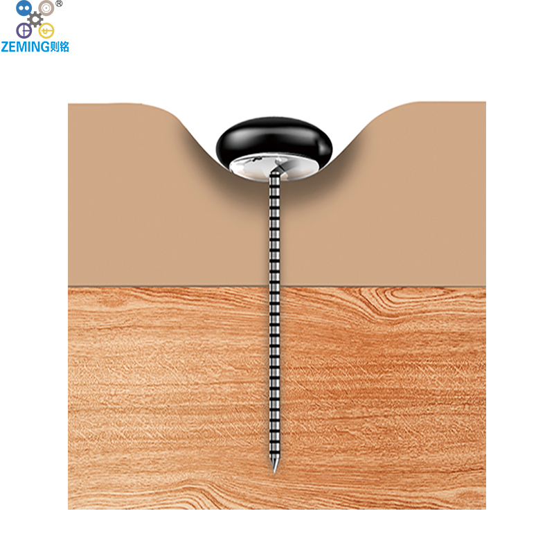 Fabric Covered Button With Nail