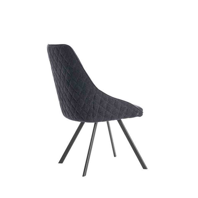 ESOU Linen Dining Chair with Grey Powder Coated Legs DC-2261