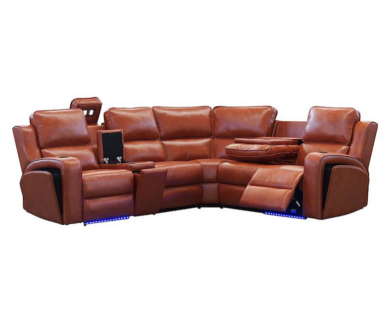 Model Electric Sectional Recliner Sofa,with wireless charge