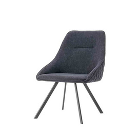 ESOU Linen Dining Chair with Grey Powder Coated Legs DC-2261