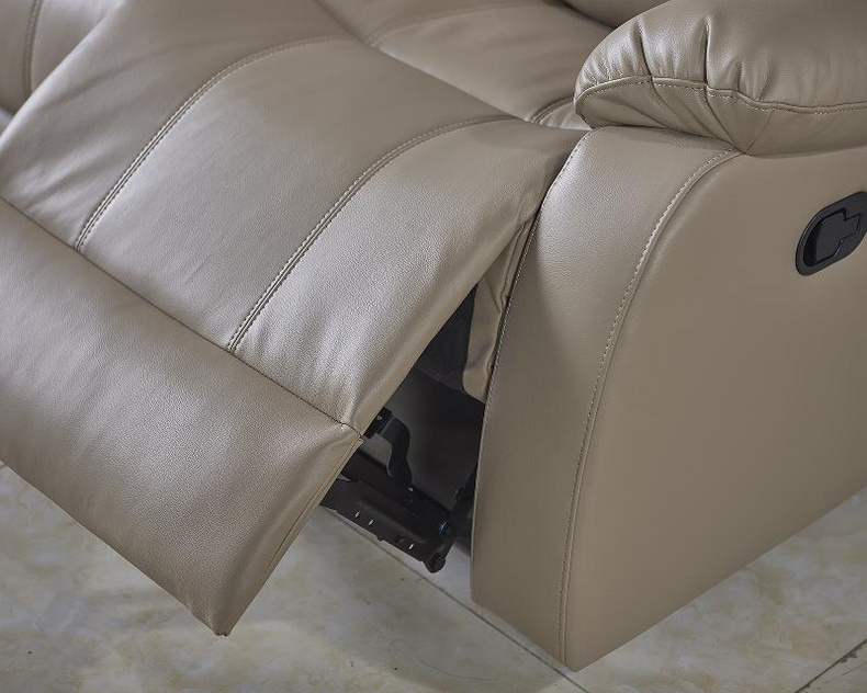 Air Leather manual recliner sofa set