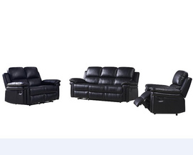 3S+2S+1S, Air Leather manual recliner sofa set