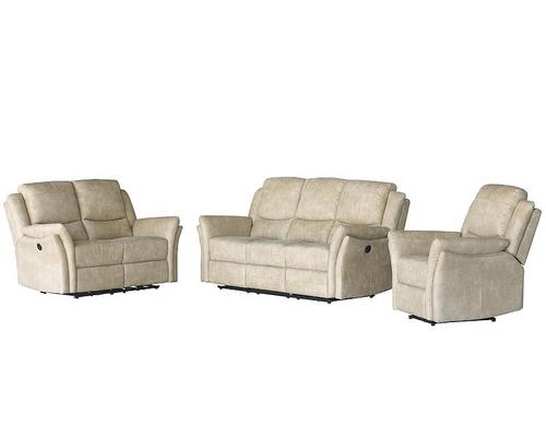 Electric Recliner Sofa Set, Microfiber 3S+2S+1S