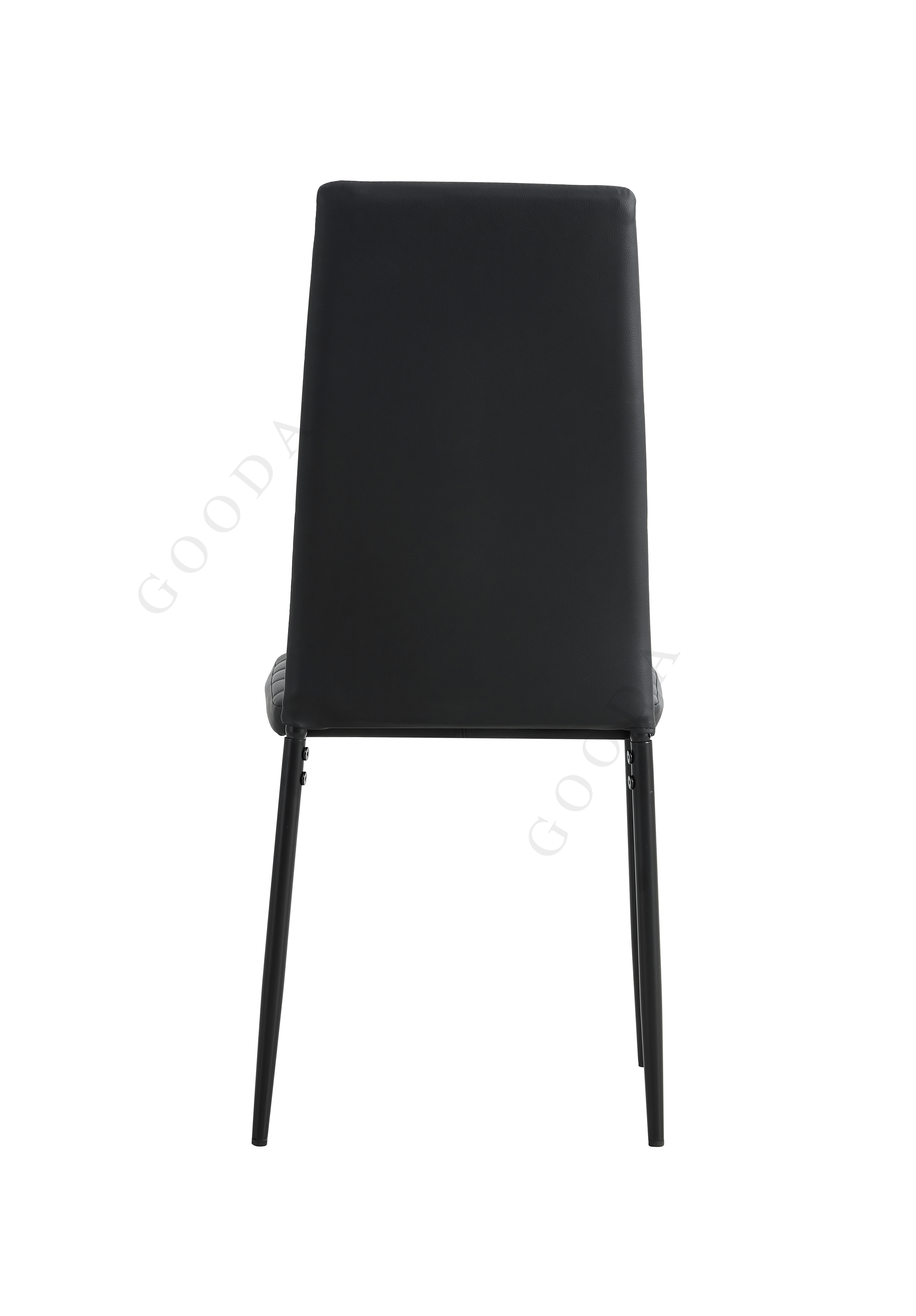 Italian Modern Black  Steel PU Dining Chairs C-830