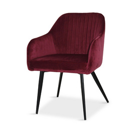 ESOU Velvet Dining Chair with Black Powder Coated Legs DC-2092