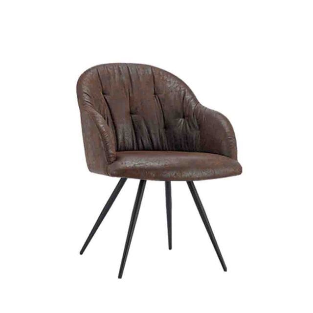 ESOU Dining Chair with Black Powder Coated Legs DC-1602