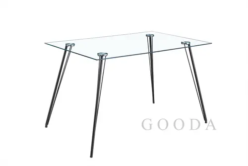 Dining Table T-813, tempered glass table