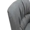 ESOU Grey PU Leisure Chair with Black Powder Coated DC-2170-1