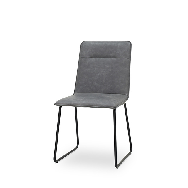 ESOU PU Dining Chair with BlackPowder Coated Legs DC-2072