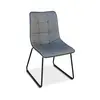 ESOU PU Dining Chair with Black Powder Coated Legs DC-2022