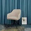 ESOU Beige Dining Chair with Black Powder Coated Legs DC-2091