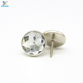 Decorative Glass Crystal Nail Button