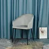 ESOU Oyster Shape Velvet Dining Chair with Metal Leg DC-2095