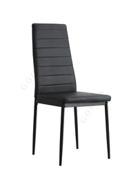 Italian Modern Black  Steel PU Dining Chairs C-830