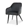 ESOU Velvet Dining Chair with Black Powder Coated Legs DC-2092