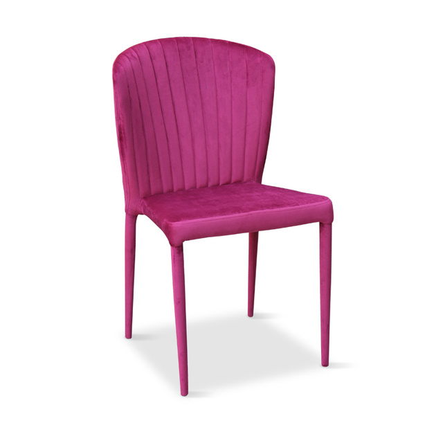 ESOU Velvet Dining Chair with Metal Transfer Paper Legs DC-1874