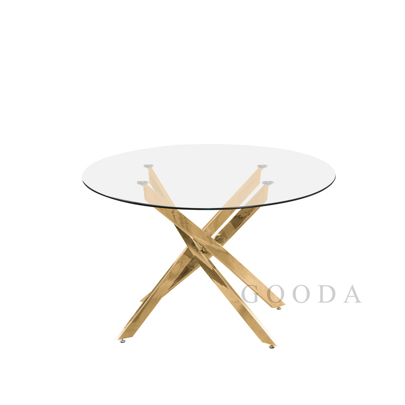 Dining Table, tempered glass table，T-806