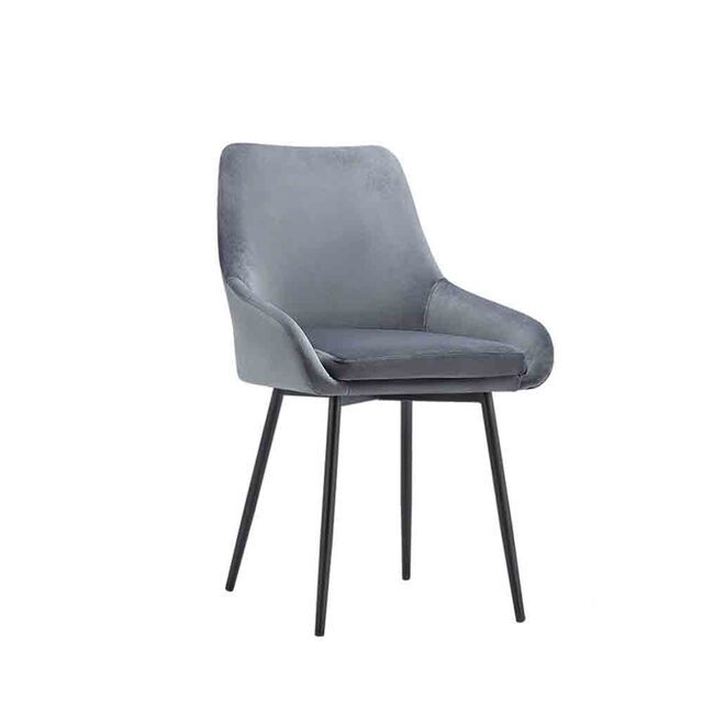 ESOU Velvet Dining Chair with Powder Coated Legs DC-1990A