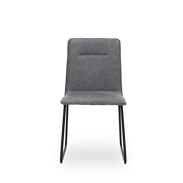 ESOU PU Dining Chair with BlackPowder Coated Legs DC-2072