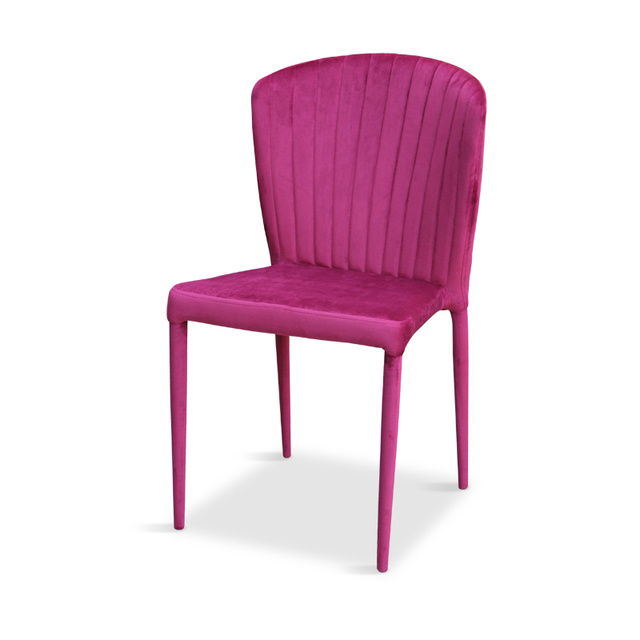 ESOU Velvet Dining Chair with Metal Transfer Paper Legs DC-1874