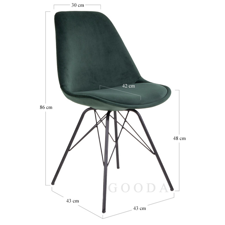 Dining Chair,plastic chair,metal leg chair P-245-2