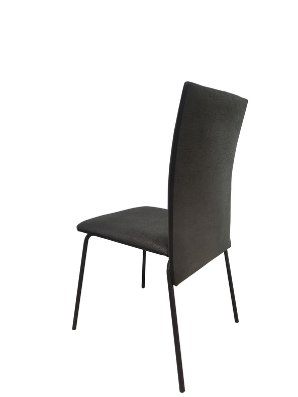 DiningChair Modern Very Cheap Price Wholesale Fabric Dining Chair With Black Powder Coated Metal Frame