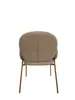 Modern Luxury Diningchairs Furniture Fabric Kitchen Chair with gold leg