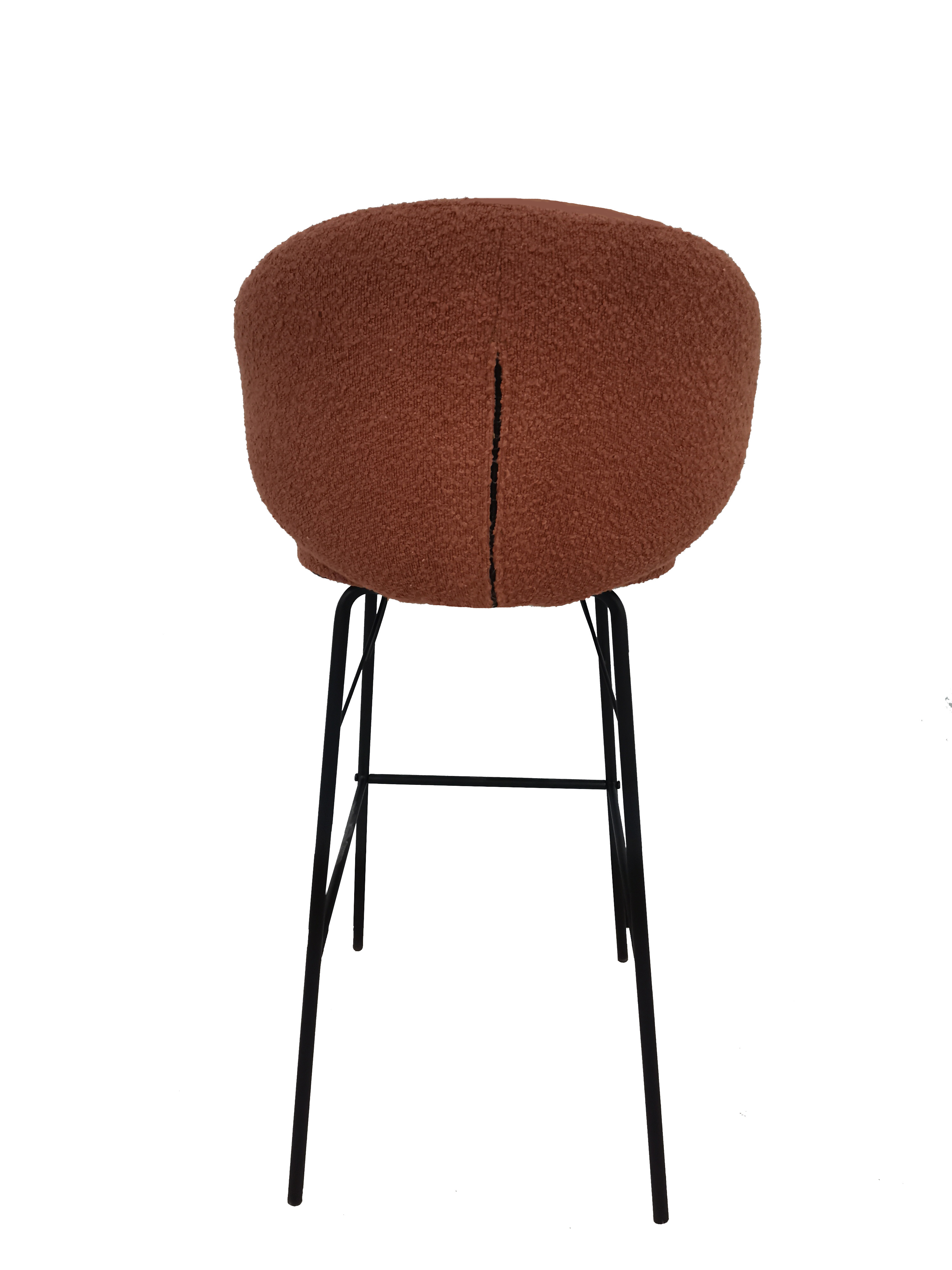 Stock 2022 new design commercial furniture Modern Metal Legs high bar stool chair