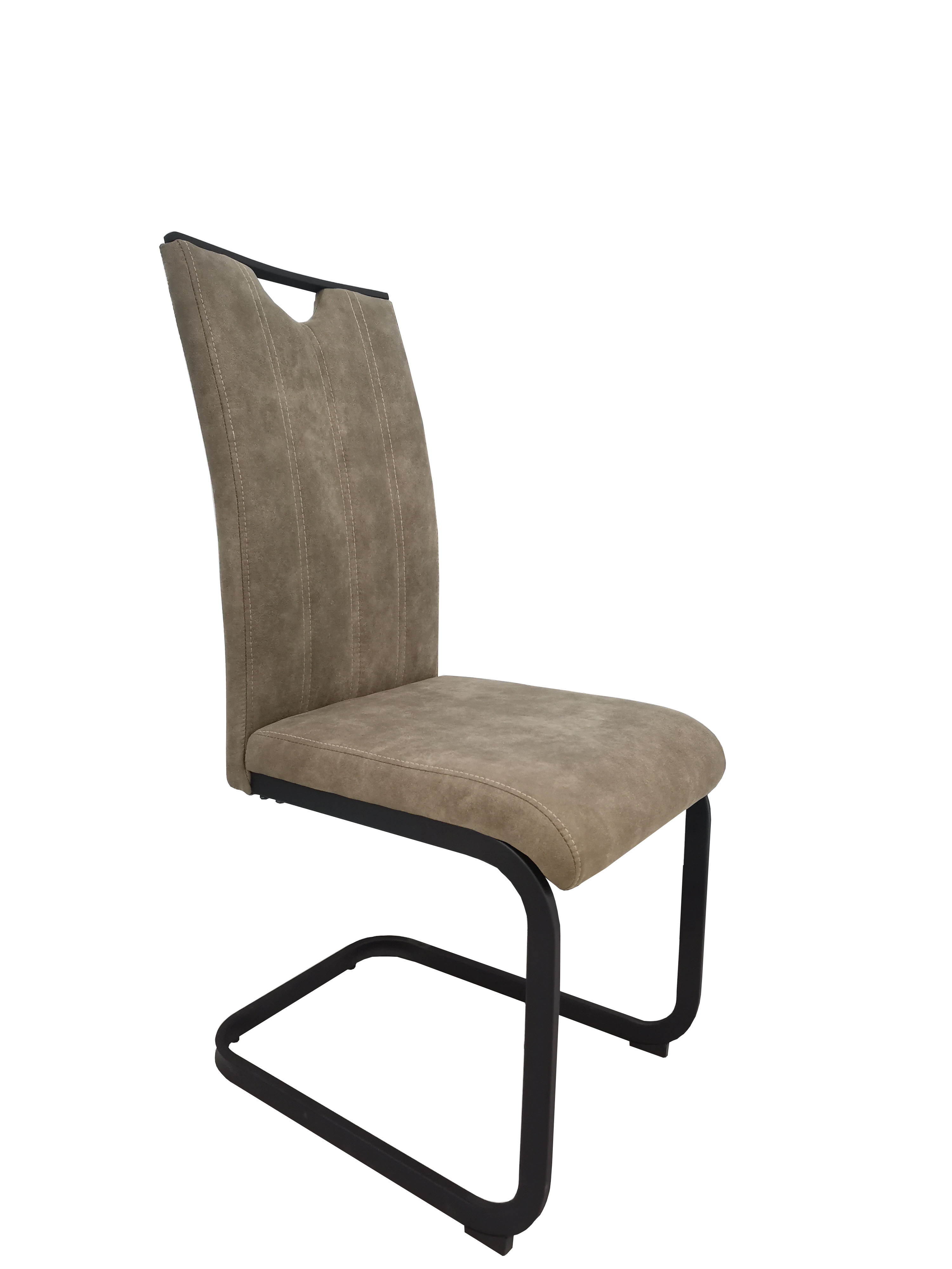 High back fabric colorful high quality nordic dining chair modern fabric chair with metal legs