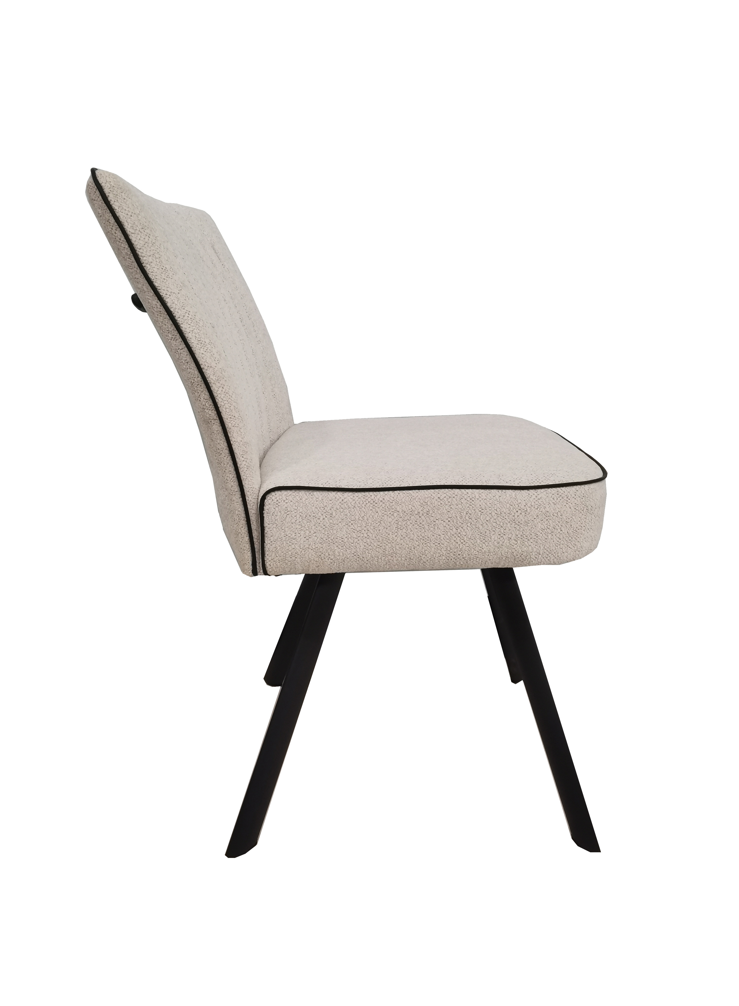 Modern Luxury DiningChairs Furniture Fabric Kitchen Chair with metal leg