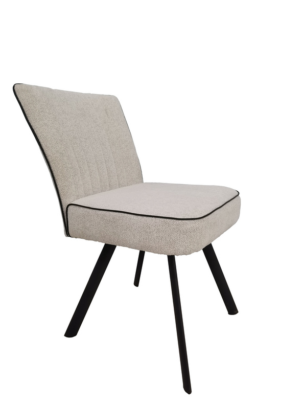 Modern Luxury DiningChairs Furniture Fabric Kitchen Chair with metal leg