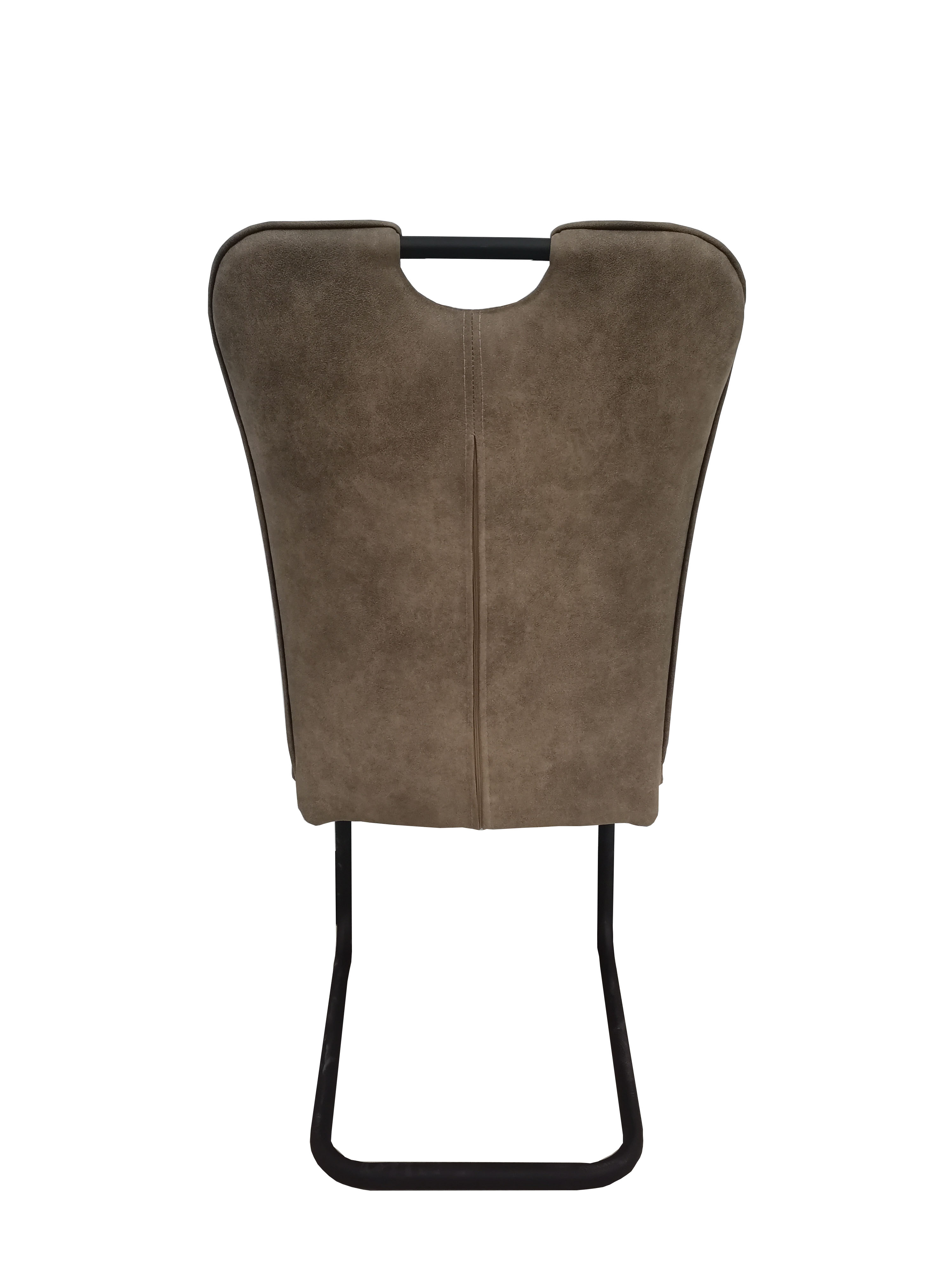 Modern design fabric seat metal leg dining chair