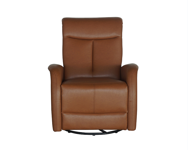 PU Leather Recliner With Rocker And Swivel