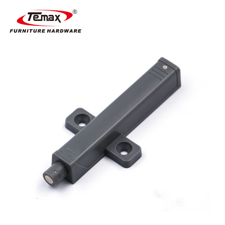 Temax Push to open system 4.5kg elastic force cabinet door damper with grey color rebound device