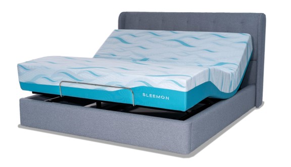 Electric adjustable upholstered bed frame