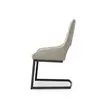 ESOU Velvet Fabric Dining Chair with Black Powder Coated Legs DC-2026