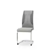 ESOU PU & Bronzing Cloth Dining Chair with Cantilever Base DC-2050