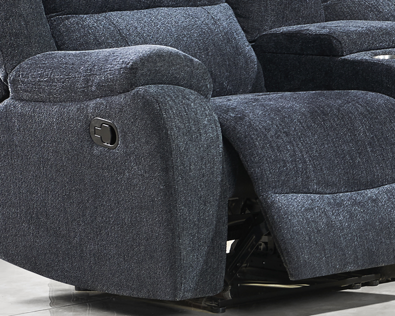 Fabric Sectional Recliner Set with console