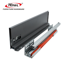 Temax slim drawer slide cabinet soft closing metal drawer box slide