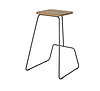 Bar stool, Iron stool,  High stool.