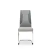 ESOU PU & Bronzing Cloth Dining Chair with Cantilever Base DC-2050