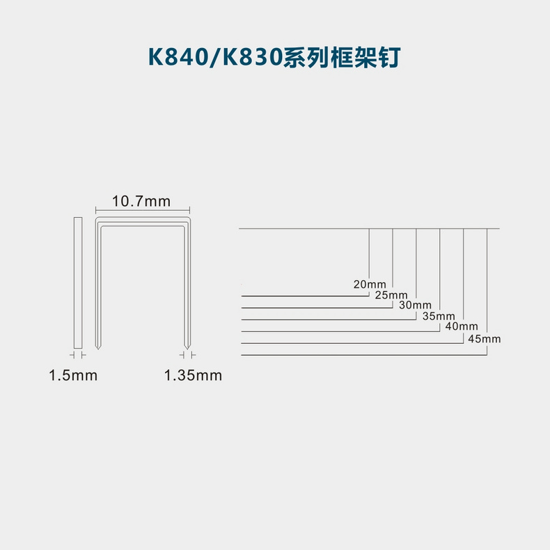 K840 Frame nail