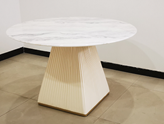 Round White Dining Table