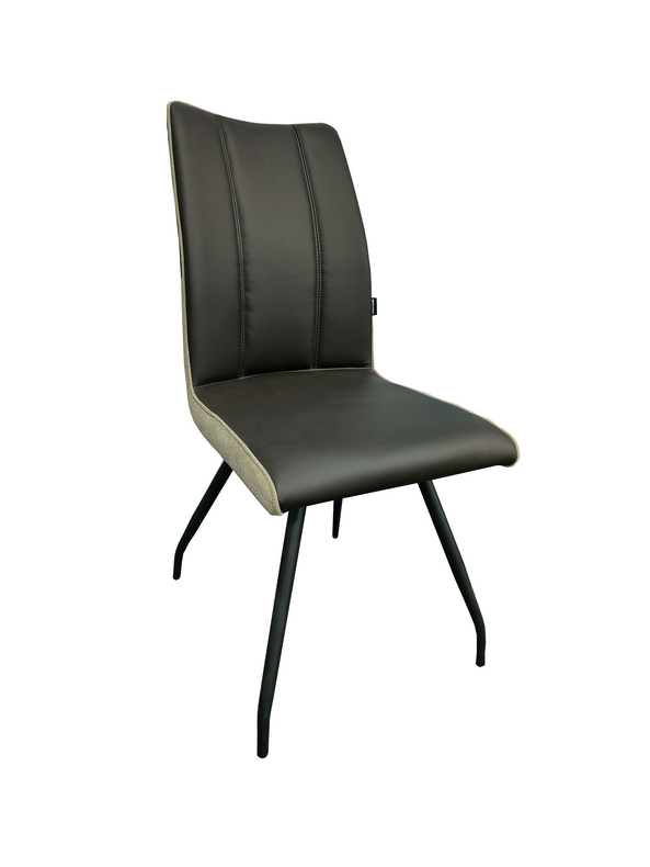 Modern design PVC seat metal leg dining chair