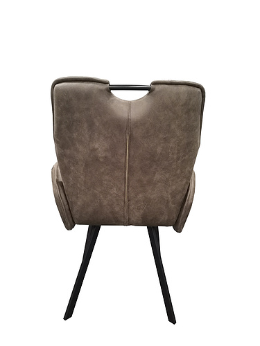 【Copy】 Modern design fabric seat metal leg dining chair