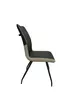 Modern design PVC seat metal leg dining chair