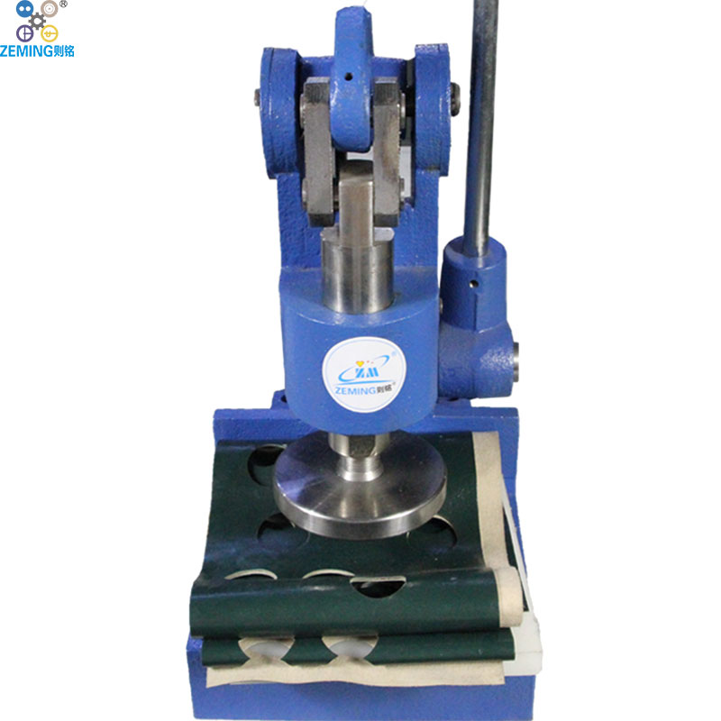 Hand press cutting fabric leather machine