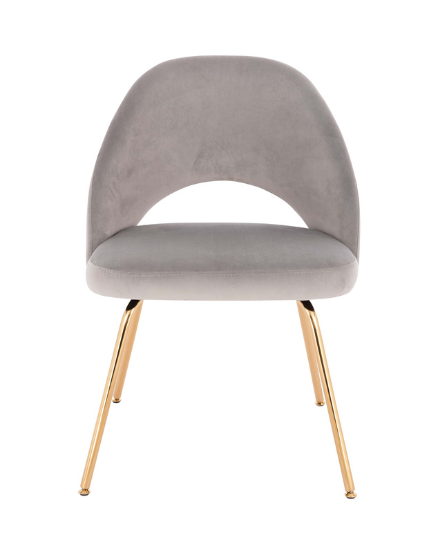 Velvet Dining Chair with Gold Legs