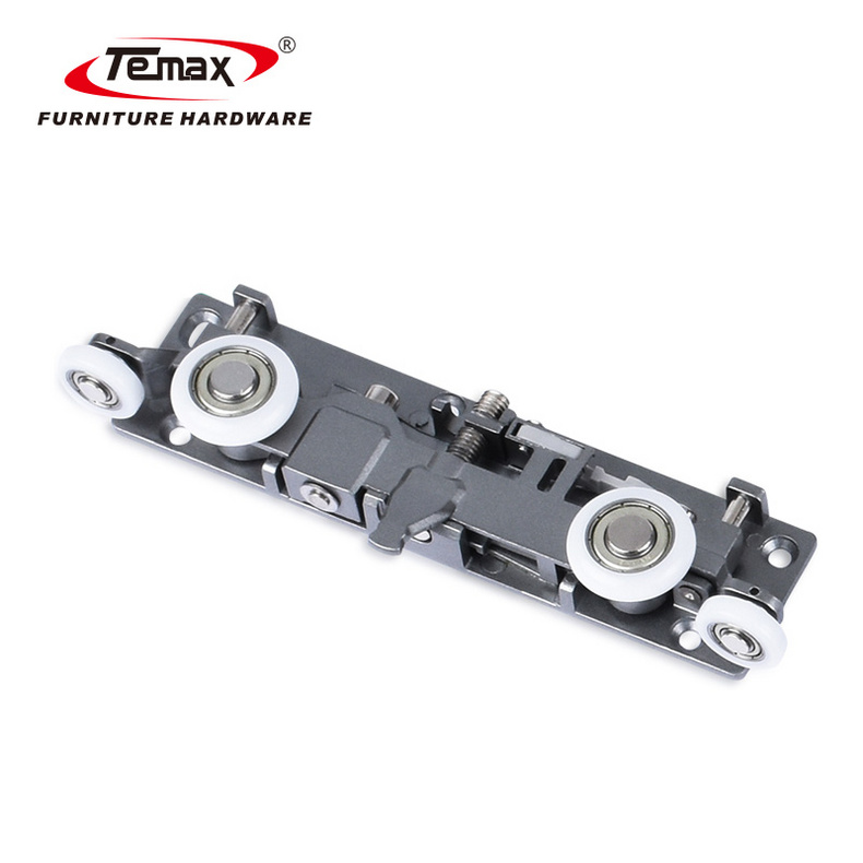 Temax New Magic Hardware Wall Mount Ghost Door Soft Closing Concealed Sliding Door Roller System