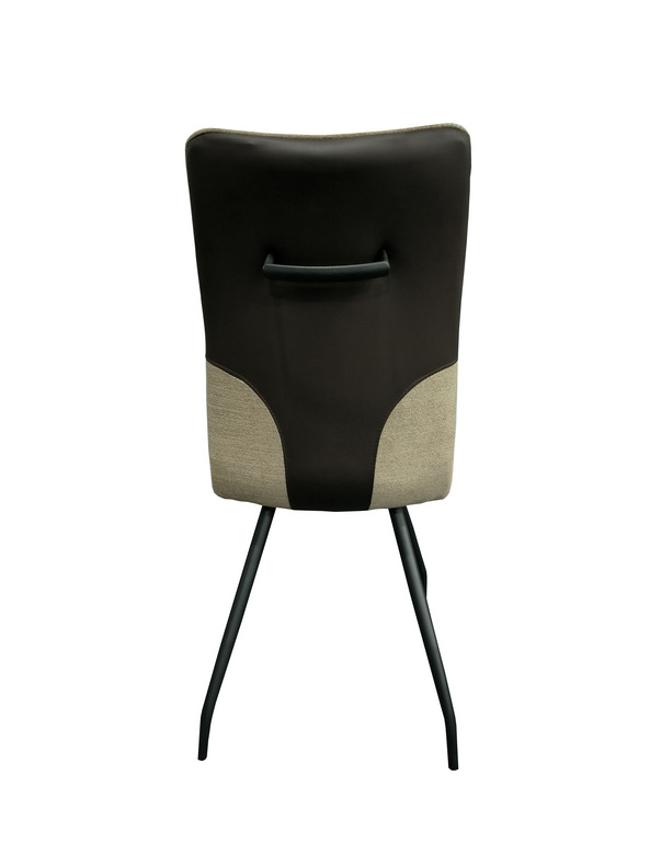 Modern design PVC seat metal leg dining chair